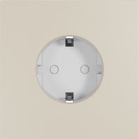 Рамка на 1 пост, Slim 09, розетка Schuko, алюм., бежевый (09P10107)