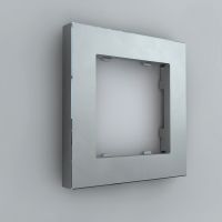 Рамка на 1 пост, Berlin 01, серебристый (01P102)