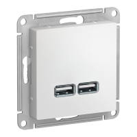 Модуль розетки USB A (2 шт), Белый