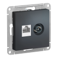 Модуль TV + RJ-45 (M1504) Графит