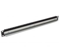 Панель монтажная 1U с усиленной DIN-рейкой (WOODINZN1U9005RAL)