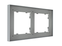 Рамка на 2 поста, Milan, серебристая (07P202)