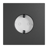 Рамка на 1 пост, Berlin Premium 05, розетка Schuko, алюм., графит