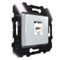 Модуль розетки RJ45, модуль 45х45, Белый (SLM0201)