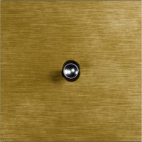 Рамка на 1 пост, Slim 09, сценарный выключатель 1-рыч., латунь, сатин патинир. сатин (09P10218)