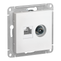 Модуль TV + RJ-45 (M1501) Белый