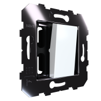 1-клавишный переключатель 230 В, Slim, модуль 45х45, белый