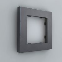 Рамка на 1 пост, Berlin 01, графит (01P104)
