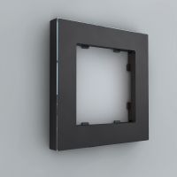 Рамка на 1 пост, Berlin 01, черный (01P105)