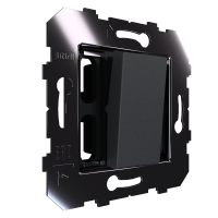 1-клавишный выключатель 230 В, Slim, модуль 45х45, графит