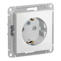 Модуль розетки со шторками (M0201) Белый