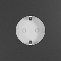 Рамка на 1 пост, Slim 09, розетка Schuko, алюм., графит (09P10104)