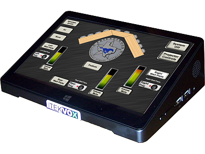  (Friendswood ISD Boardroom). Control interface