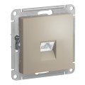 Модуль RJ-45 одинарный (M0703) Шампань