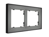 Рамка на 2 поста, Milan, черная (07P205)