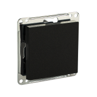 Сценарный выключатель 1-кл, модуль 55х55, Lite, Черный