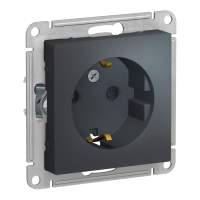 Модуль розетки со шторками (M0204) Графит