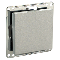 Сценарный выключатель 1-кл, модуль 55х55, dc, (Ddc-00-55-0102) Серебристый