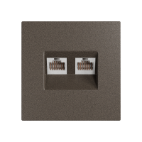 Модуль RJ-45 двойной, Amsterdam 02, Шоко